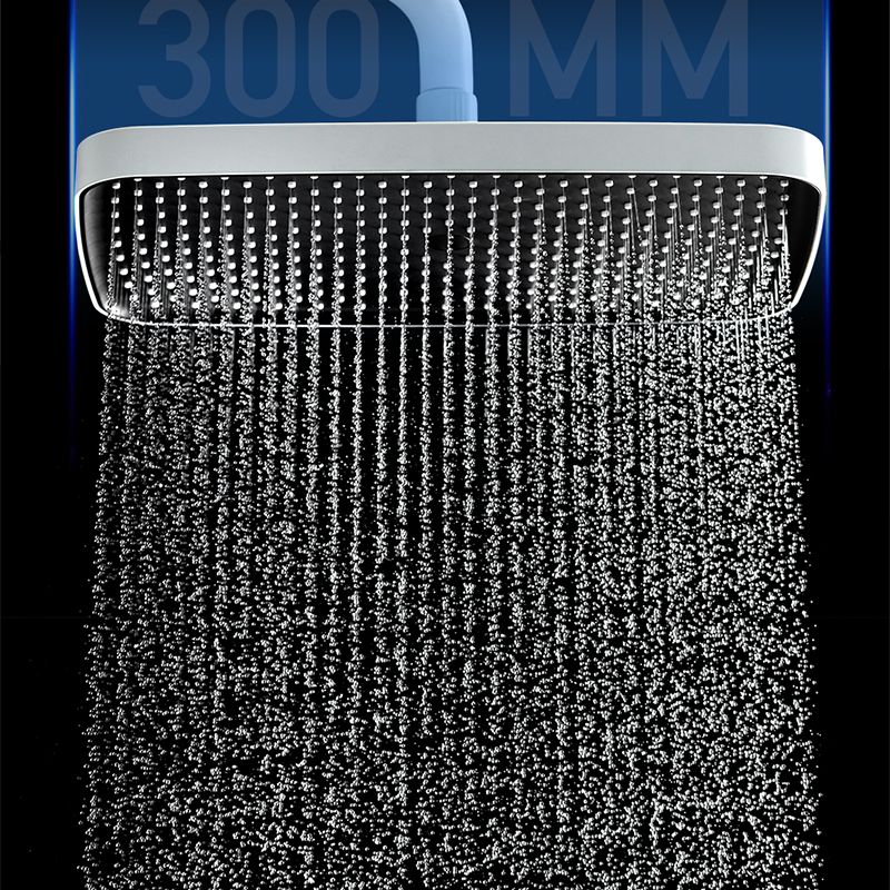 White Shower Set Digital Display Piano Keys Storage Shower Set Bathroom Clearhalo 'Bathroom Remodel & Bathroom Fixtures' 'Home Improvement' 'home_improvement' 'home_improvement_shower_faucets' 'Shower Faucets & Systems' 'shower_faucets' 'Showers & Bathtubs Plumbing' 'Showers & Bathtubs' 1200x1200_6f9887a9-5449-4498-bf53-0cfb1775467c