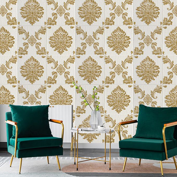 Modern Wall Panel 3D Floral Print Peel and Stick Waterproof Wall Paneling Clearhalo 'Flooring 'Home Improvement' 'home_improvement' 'home_improvement_wall_paneling' 'Wall Paneling' 'wall_paneling' 'Walls & Ceilings' Walls and Ceiling' 1200x1200_6fbc6c5b-4175-4bf9-a9b5-1262ce58df03