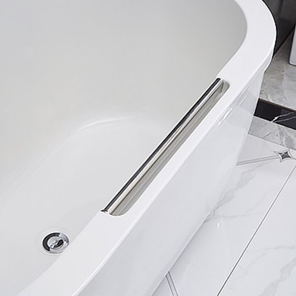 Modern Oval Center Bath Acrylic Freestanding Soaking White Bathtub Clearhalo 'Bathroom Remodel & Bathroom Fixtures' 'Bathtubs' 'Home Improvement' 'home_improvement' 'home_improvement_bathtubs' 'Showers & Bathtubs' 1200x1200_6fc9f18d-815c-481f-ba72-55d5b04af042
