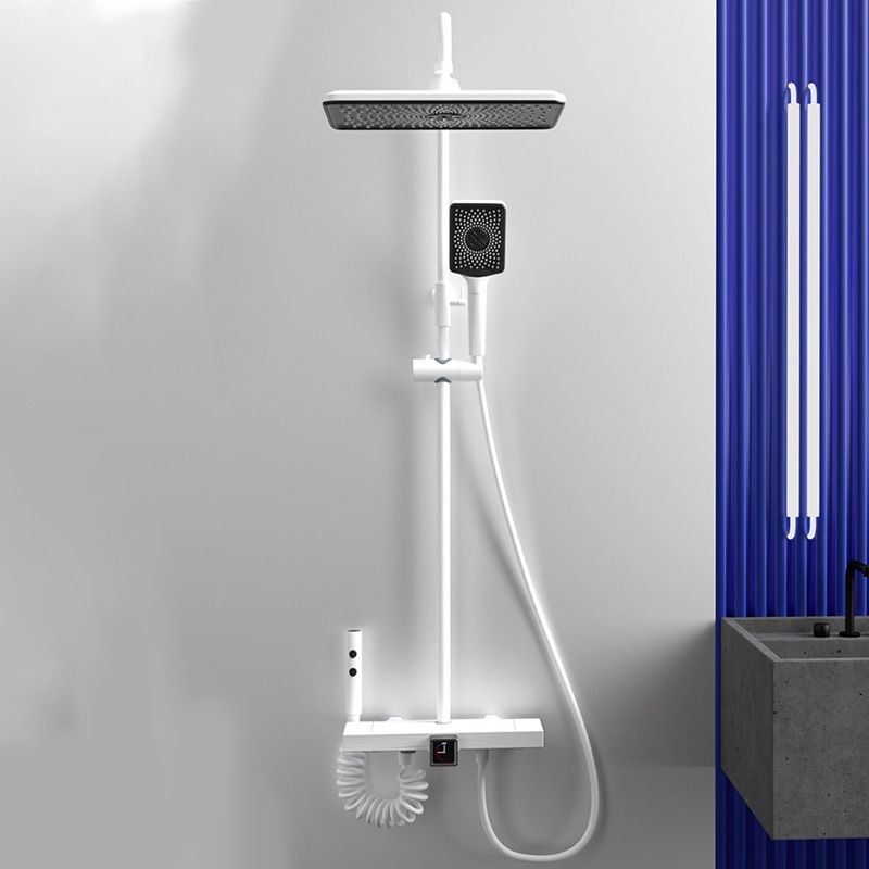 Modern Shower Trim Pure Color Slide Bar Included Shower Combo Clearhalo 'Bathroom Remodel & Bathroom Fixtures' 'Home Improvement' 'home_improvement' 'home_improvement_shower_faucets' 'Shower Faucets & Systems' 'shower_faucets' 'Showers & Bathtubs Plumbing' 'Showers & Bathtubs' 1200x1200_6ff25d55-9f9e-4e03-bd65-9cd8b1b621f8