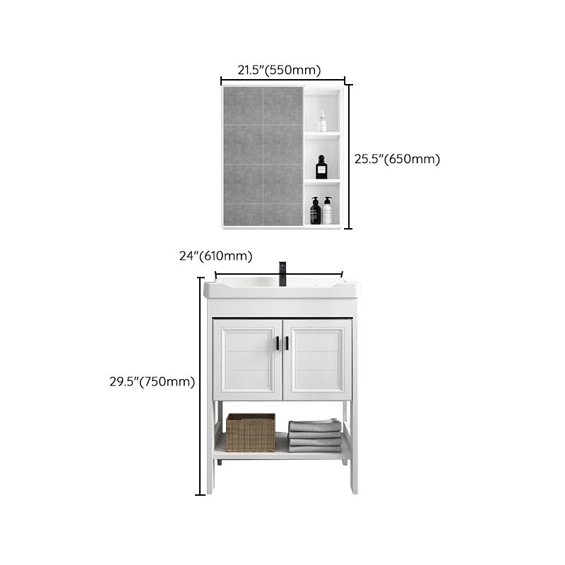 Modern Bathroom Vanity Freestanding Faucet Included Bathroom Sink Vanity Clearhalo 'Bathroom Remodel & Bathroom Fixtures' 'Bathroom Vanities' 'bathroom_vanities' 'Home Improvement' 'home_improvement' 'home_improvement_bathroom_vanities' 1200x1200_702672e2-9e24-447c-9e42-813c56a27853