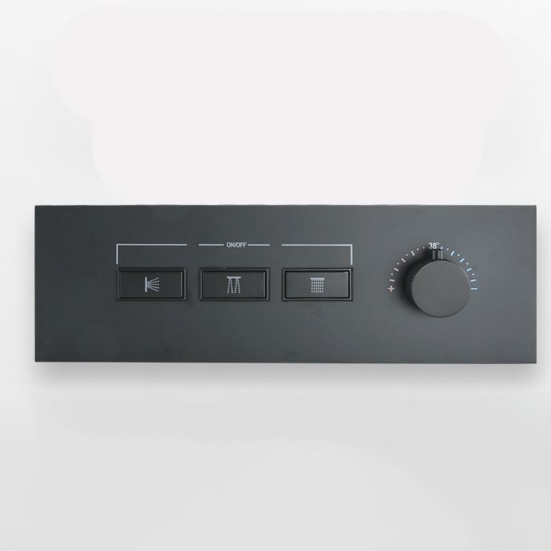 Modern Shower Set Adjustable Shower Head Wall Mounted Shower System Clearhalo 'Bathroom Remodel & Bathroom Fixtures' 'Home Improvement' 'home_improvement' 'home_improvement_shower_faucets' 'Shower Faucets & Systems' 'shower_faucets' 'Showers & Bathtubs Plumbing' 'Showers & Bathtubs' 1200x1200_7049bfdf-f2d4-41b0-8eee-72b63f2faf1f