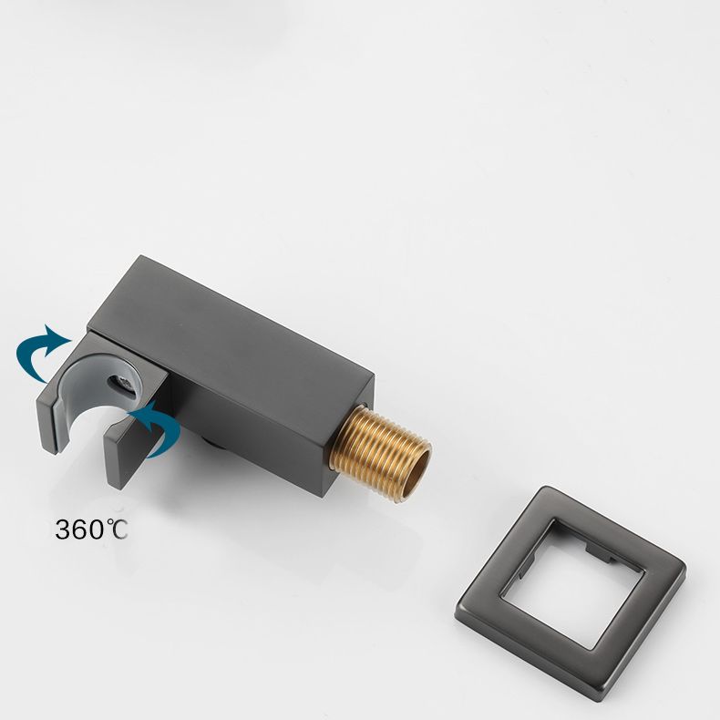 Modern Shower Head Combo Brass Ceiling Mounted Adjustable Spray Pattern Shower Combo Clearhalo 'Bathroom Remodel & Bathroom Fixtures' 'Home Improvement' 'home_improvement' 'home_improvement_shower_faucets' 'Shower Faucets & Systems' 'shower_faucets' 'Showers & Bathtubs Plumbing' 'Showers & Bathtubs' 1200x1200_70514dc1-bfe3-43fc-901a-199fc10891dd