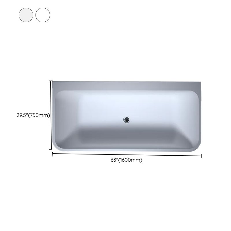 Stone Soaking Tub Antique Finish Rectangular Back to Wall Bath Clearhalo 'Bathroom Remodel & Bathroom Fixtures' 'Bathtubs' 'Home Improvement' 'home_improvement' 'home_improvement_bathtubs' 'Showers & Bathtubs' 1200x1200_7055c3a8-05fc-4ebf-930e-658fb675b047