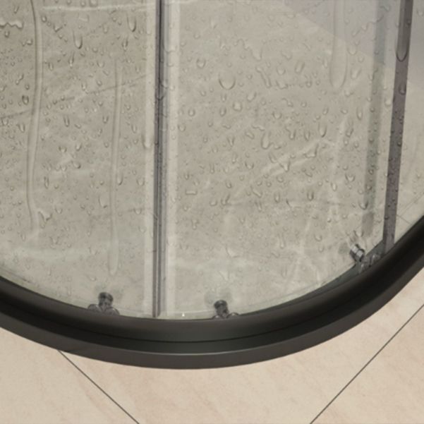 Framed Double Sliding Shower Enclosure Round Shower Enclosure Clearhalo 'Bathroom Remodel & Bathroom Fixtures' 'Home Improvement' 'home_improvement' 'home_improvement_shower_stalls_enclosures' 'Shower Stalls & Enclosures' 'shower_stalls_enclosures' 'Showers & Bathtubs' 1200x1200_70575cf4-8a4c-424c-9876-1eb6fed1e8c4