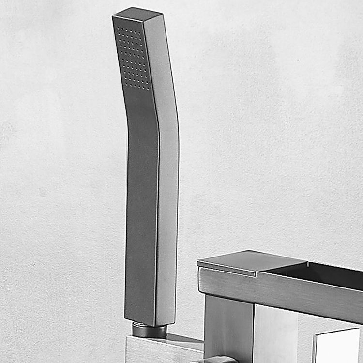 Modern Freestanding Bathtub Faucet Copper with Hose Freestanding Tub Fillers Clearhalo 'Bathroom Remodel & Bathroom Fixtures' 'Bathtub Faucets' 'bathtub_faucets' 'Home Improvement' 'home_improvement' 'home_improvement_bathtub_faucets' 1200x1200_708f574f-5711-46e1-9a49-faa903bc1a66