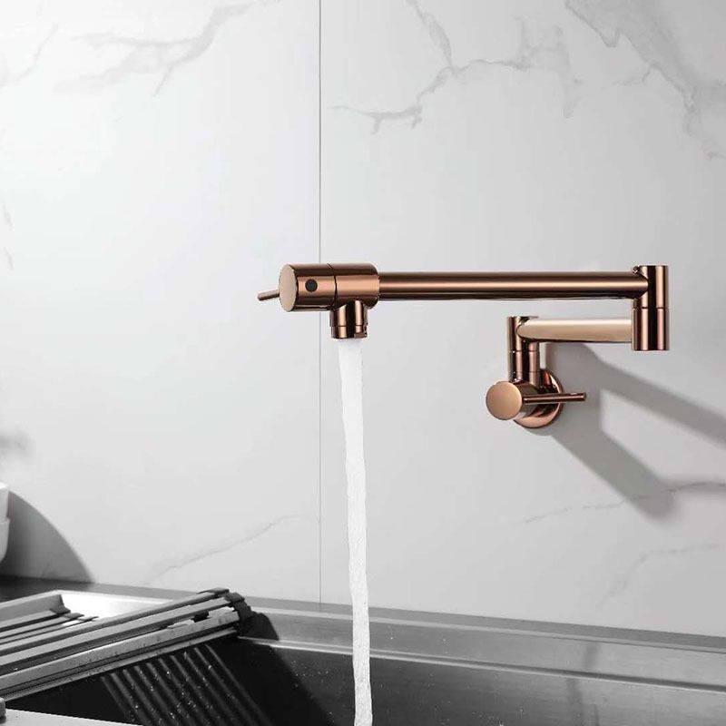 Contemporary Single Handle Bar Faucet Wall-mounted Pot Filler Clearhalo 'Home Improvement' 'home_improvement' 'home_improvement_kitchen_faucets' 'Kitchen Faucets' 'Kitchen Remodel & Kitchen Fixtures' 'Kitchen Sinks & Faucet Components' 'kitchen_faucets' 1200x1200_7091e551-9935-4969-81fe-48116f966f57