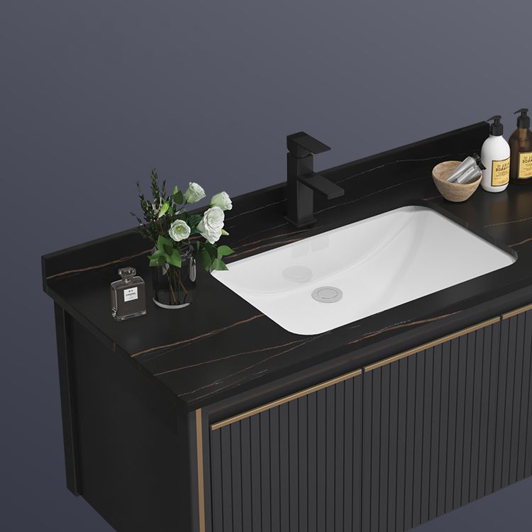 Modern Wall Mount Bathroom Vanity Set Stone Faucet Included Bathroom Vanity Clearhalo 'Bathroom Remodel & Bathroom Fixtures' 'Bathroom Vanities' 'bathroom_vanities' 'Home Improvement' 'home_improvement' 'home_improvement_bathroom_vanities' 1200x1200_70a2ff3b-87b6-4479-bcaa-d77c42da6b69