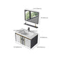 Vanity Set Wall Mounted Drawers Rectangular Ceramic Sink Vanity Set with Faucet Mirror Clearhalo 'Bathroom Remodel & Bathroom Fixtures' 'Bathroom Vanities' 'bathroom_vanities' 'Home Improvement' 'home_improvement' 'home_improvement_bathroom_vanities' 1200x1200_711303a1-5842-462a-8799-d28b1744fe0d