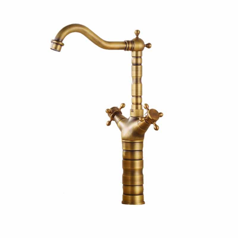 Traditional Kitchen Faucet Brass High Arc Gold Standard Kitchen Faucets with Double Handle Clearhalo 'Home Improvement' 'home_improvement' 'home_improvement_kitchen_faucets' 'Kitchen Faucets' 'Kitchen Remodel & Kitchen Fixtures' 'Kitchen Sinks & Faucet Components' 'kitchen_faucets' 1200x1200_711687a0-5202-4bdf-8630-82bc5fdc0f44