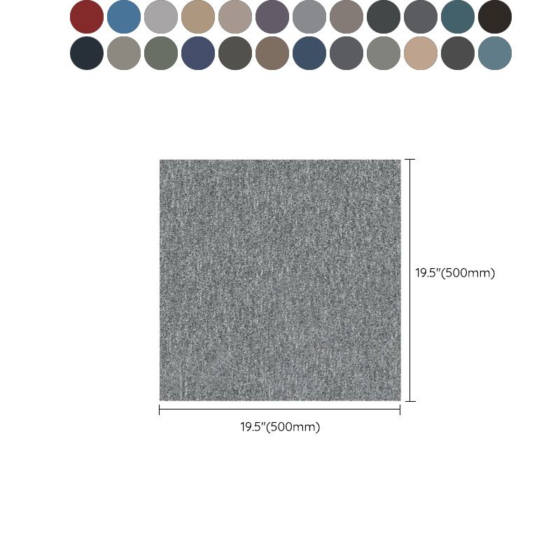 Modern Carpet Tile Loose Lay Non-Skid Fade Resistant Carpet Floor Tile Clearhalo 'Carpet Tiles & Carpet Squares' 'carpet_tiles_carpet_squares' 'Flooring 'Home Improvement' 'home_improvement' 'home_improvement_carpet_tiles_carpet_squares' Walls and Ceiling' 1200x1200_712bbe63-37e1-459e-a08a-7b5a741eff68