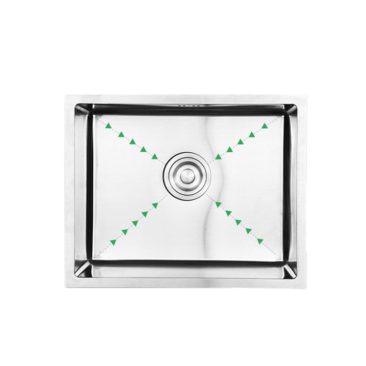 Single Bowl Kitchen Sink Stainless Steel Kitchen Sink with Rectangle Shape Clearhalo 'Home Improvement' 'home_improvement' 'home_improvement_kitchen_sinks' 'Kitchen Remodel & Kitchen Fixtures' 'Kitchen Sinks & Faucet Components' 'Kitchen Sinks' 'kitchen_sinks' 1200x1200_7133841d-9ff4-4184-9d61-3dbb89f7047f