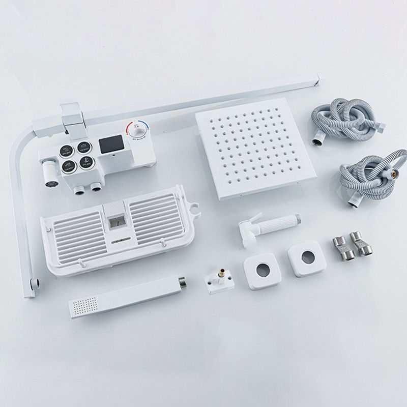 Arm Shower Faucet Wall Mounted Shower Metal Shower System with Slide Bar Clearhalo 'Bathroom Remodel & Bathroom Fixtures' 'Home Improvement' 'home_improvement' 'home_improvement_shower_faucets' 'Shower Faucets & Systems' 'shower_faucets' 'Showers & Bathtubs Plumbing' 'Showers & Bathtubs' 1200x1200_71395405-adda-4541-8e96-ba7dc043a093