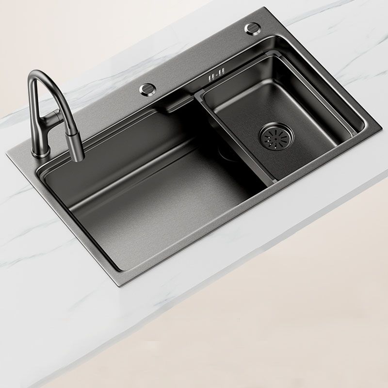Contemporary Style Kitchen Sink Stainless Steel 3 Holes Drop-In Kitchen Sink Clearhalo 'Home Improvement' 'home_improvement' 'home_improvement_kitchen_sinks' 'Kitchen Remodel & Kitchen Fixtures' 'Kitchen Sinks & Faucet Components' 'Kitchen Sinks' 'kitchen_sinks' 1200x1200_713b3d2f-04dd-4670-b2d4-cd916994876e