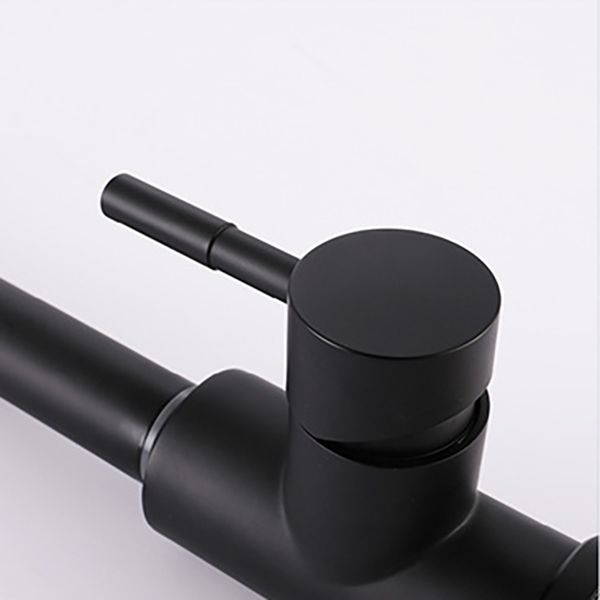 Modern 1-Handle Faucets Stainless Steel Gooseneck with Pull Out Sprayer Faucets Clearhalo 'Home Improvement' 'home_improvement' 'home_improvement_kitchen_faucets' 'Kitchen Faucets' 'Kitchen Remodel & Kitchen Fixtures' 'Kitchen Sinks & Faucet Components' 'kitchen_faucets' 1200x1200_71696257-b58d-457c-b49b-de6ff7c76124