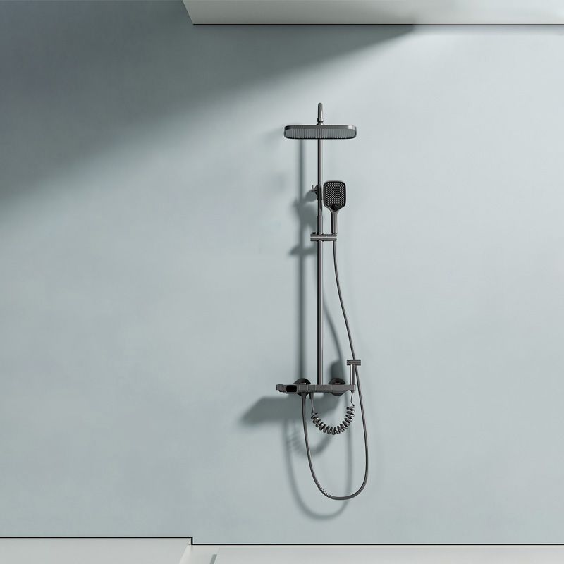 Contemporary Shower Set Slide Bar Handheld Shower Head Wall Mounted Shower System Clearhalo 'Bathroom Remodel & Bathroom Fixtures' 'Home Improvement' 'home_improvement' 'home_improvement_shower_faucets' 'Shower Faucets & Systems' 'shower_faucets' 'Showers & Bathtubs Plumbing' 'Showers & Bathtubs' 1200x1200_71717489-f4aa-426b-8c5c-ca4119c0c2d1
