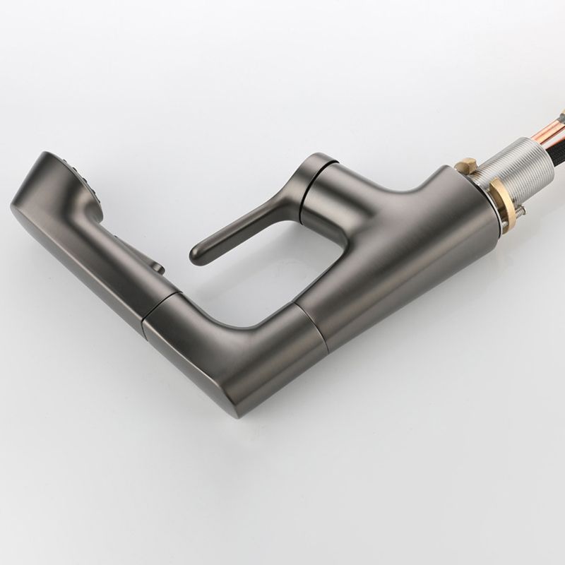 Modern Bathroom Faucet Solid Color Metal Centerset Lavatory Faucet Clearhalo 'Bathroom Remodel & Bathroom Fixtures' 'Bathroom Sink Faucets' 'Bathroom Sinks & Faucet Components' 'bathroom_sink_faucets' 'Home Improvement' 'home_improvement' 'home_improvement_bathroom_sink_faucets' 1200x1200_71779343-9752-42d4-8a41-ab90ba460b8c