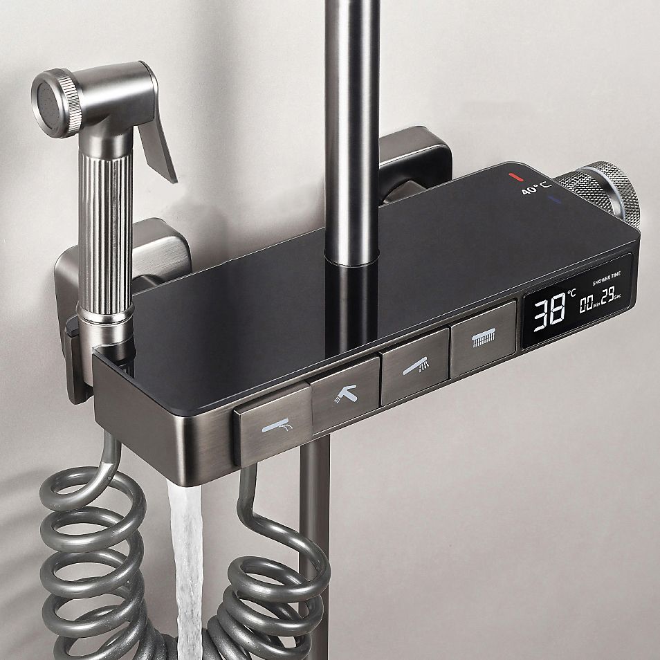 Shower Trim Square Massage Jet Handheld Shower Head Shower System Clearhalo 'Bathroom Remodel & Bathroom Fixtures' 'Home Improvement' 'home_improvement' 'home_improvement_shower_faucets' 'Shower Faucets & Systems' 'shower_faucets' 'Showers & Bathtubs Plumbing' 'Showers & Bathtubs' 1200x1200_717a0109-8d69-4bea-911b-bc9b9489167c