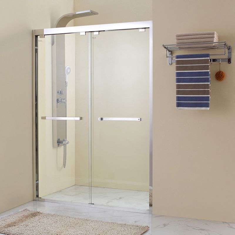 Transparent Tempered Shower Bath Door Scratch Resistant Shower Door Clearhalo 'Bathroom Remodel & Bathroom Fixtures' 'Home Improvement' 'home_improvement' 'home_improvement_shower_tub_doors' 'Shower and Tub Doors' 'shower_tub_doors' 'Showers & Bathtubs' 1200x1200_717d511b-27af-4972-86f5-221e50696621