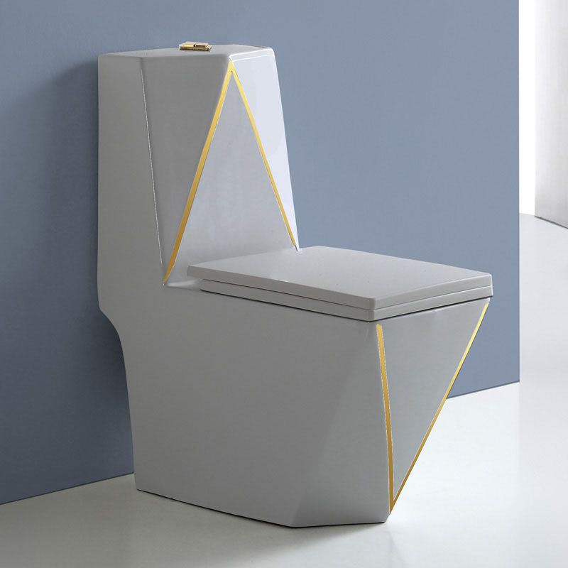 Traditional Floor Mounted Toilet Siphon Jet One-Piece Flush Toilet with Slow Close Seat Clearhalo 'Bathroom Remodel & Bathroom Fixtures' 'Home Improvement' 'home_improvement' 'home_improvement_toilets' 'Toilets & Bidets' 'Toilets' 1200x1200_717efe6b-a4f8-4d5f-b856-008eb5a6766e