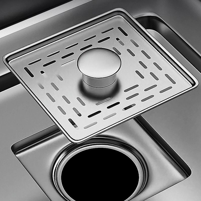 Stainless Steel Kitchen Sink 1-Bowl Kitchen Sink with Faucets Included Clearhalo 'Home Improvement' 'home_improvement' 'home_improvement_kitchen_sinks' 'Kitchen Remodel & Kitchen Fixtures' 'Kitchen Sinks & Faucet Components' 'Kitchen Sinks' 'kitchen_sinks' 1200x1200_718f8500-c67d-4d8e-b962-98526ff2126a