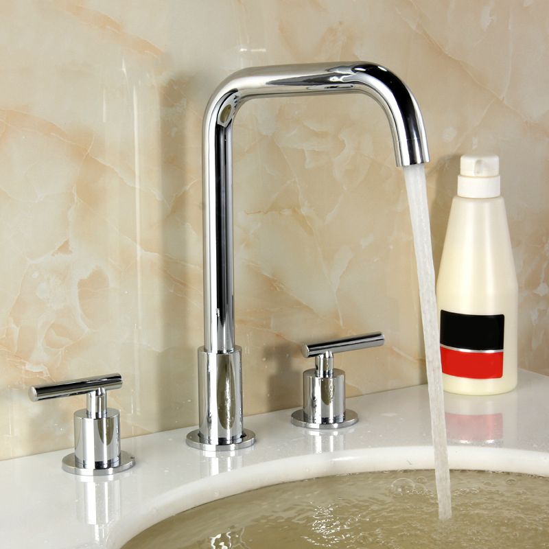 High-Arc Vanity Sink Faucet Light Luxury Vessel Faucet 3-hole Faucet Clearhalo 'Bathroom Remodel & Bathroom Fixtures' 'Bathroom Sink Faucets' 'Bathroom Sinks & Faucet Components' 'bathroom_sink_faucets' 'Home Improvement' 'home_improvement' 'home_improvement_bathroom_sink_faucets' 1200x1200_71acfb31-59f7-4f0b-a8a4-aef876c69a07