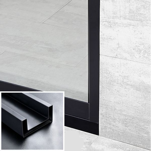 Black Single Sliding Shower Door Framed Tempered Shower Doors Clearhalo 'Bathroom Remodel & Bathroom Fixtures' 'Home Improvement' 'home_improvement' 'home_improvement_shower_tub_doors' 'Shower and Tub Doors' 'shower_tub_doors' 'Showers & Bathtubs' 1200x1200_71ae6e8d-a77e-47a6-8c05-c7cd7b646198