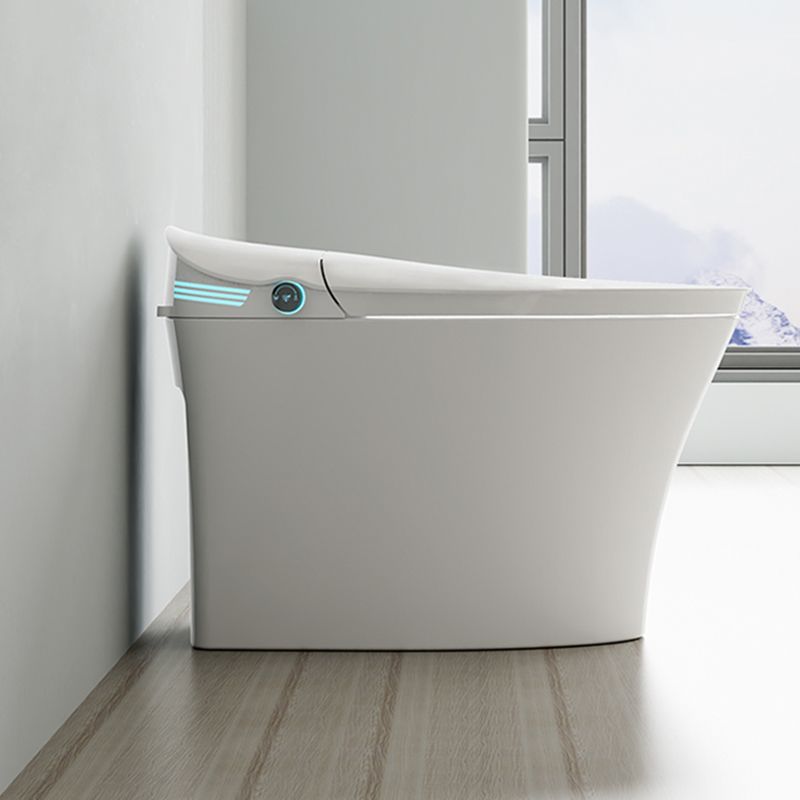 Ceramic Elongated Floor Standing Bidet in White with Heated Seat Clearhalo 'Bathroom Remodel & Bathroom Fixtures' 'Bidets' 'Home Improvement' 'home_improvement' 'home_improvement_bidets' 'Toilets & Bidets' 1200x1200_71b8b3c3-711b-4a66-b740-46ba7d9b87d8