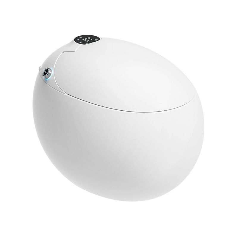 Contemporary Smart Bidet Ceramic Round White Dryer Floor Mount Bidet Clearhalo 'Bathroom Remodel & Bathroom Fixtures' 'Bidets' 'Home Improvement' 'home_improvement' 'home_improvement_bidets' 'Toilets & Bidets' 1200x1200_71c0b76b-6ff1-4946-93e2-c57748f0680b