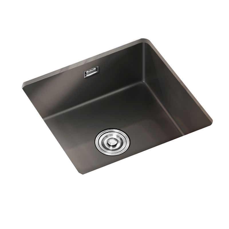 Square Granite Kitchen Sink Single Bowl Sink with Drain Strainer Kit Clearhalo 'Home Improvement' 'home_improvement' 'home_improvement_kitchen_sinks' 'Kitchen Remodel & Kitchen Fixtures' 'Kitchen Sinks & Faucet Components' 'Kitchen Sinks' 'kitchen_sinks' 1200x1200_71ea1035-ac18-4a79-9dc6-e1f1d80c6d75
