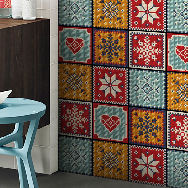 Waterproof Peel & Stick Mosaic Tile Contemporary Peel & Stick Mosaic Tile Clearhalo 'Flooring 'Home Improvement' 'home_improvement' 'home_improvement_peel_stick_blacksplash' 'Peel & Stick Backsplash Tile' 'peel_stick_blacksplash' 'Walls & Ceilings' Walls and Ceiling' 1200x1200_71ee13b2-3e9b-4a31-a53a-46495b5cf6ba