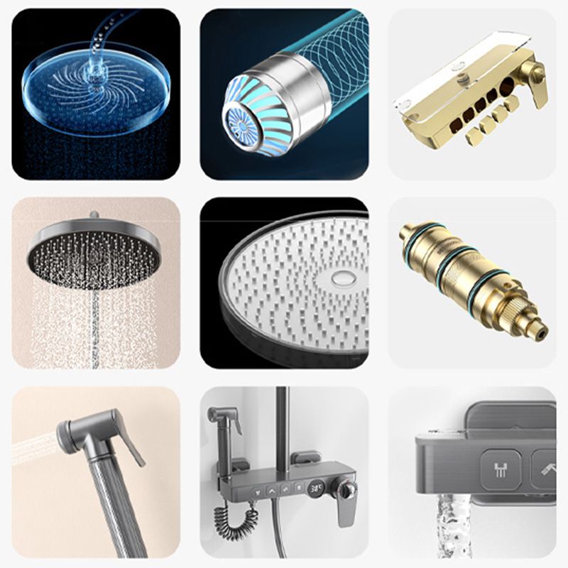 Contemporary Shower Set Dual Shower Head Slide Bar Thermostatic Wall Mounted Shower System Clearhalo 'Bathroom Remodel & Bathroom Fixtures' 'Home Improvement' 'home_improvement' 'home_improvement_shower_faucets' 'Shower Faucets & Systems' 'shower_faucets' 'Showers & Bathtubs Plumbing' 'Showers & Bathtubs' 1200x1200_71f805ac-e4b0-45ea-9827-fc8bab9d8242