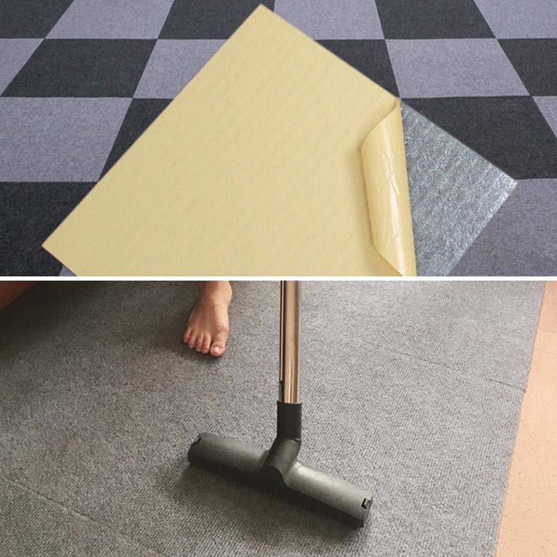 Carpet Tile Non-Skid Fade Resistant Solid Color Self-Stick Peel and Stick Carpet Tiles Clearhalo 'Carpet Tiles & Carpet Squares' 'carpet_tiles_carpet_squares' 'Flooring 'Home Improvement' 'home_improvement' 'home_improvement_carpet_tiles_carpet_squares' Walls and Ceiling' 1200x1200_7205803b-8f44-49bc-91da-436e3ac4c0fa