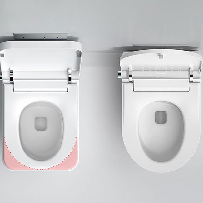 Elongated Wall Mounted Bidet White Wall Hung Toilet Set with Heated Seat Clearhalo 'Bathroom Remodel & Bathroom Fixtures' 'Bidets' 'Home Improvement' 'home_improvement' 'home_improvement_bidets' 'Toilets & Bidets' 1200x1200_7209f035-0099-4a72-a9ec-f0bcfba5d8fe