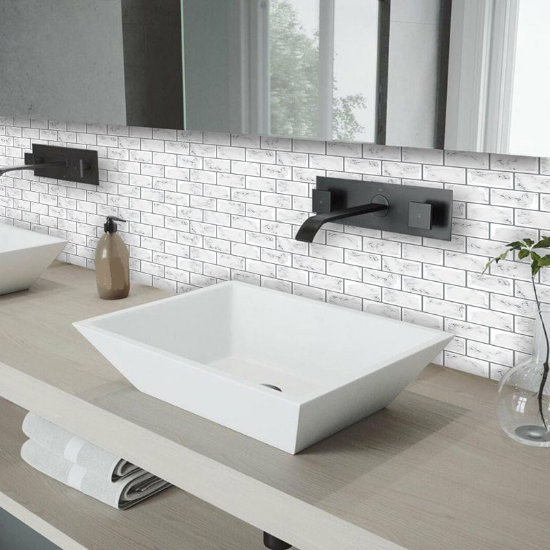 Peel and Stick Tiles Rectangle Stain Resistant PVC Subway Peel and Stick Tiles for Kitchen Clearhalo 'Flooring 'Home Improvement' 'home_improvement' 'home_improvement_peel_stick_blacksplash' 'Peel & Stick Backsplash Tile' 'peel_stick_blacksplash' 'Walls & Ceilings' Walls and Ceiling' 1200x1200_720d9bf2-5ab9-4572-84e7-cec1c399aab7