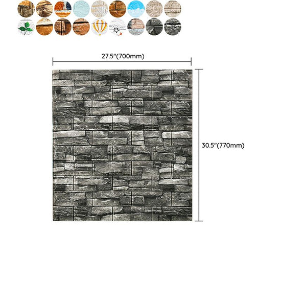 PVC Paneling Smooth Wall Interior 3D Living Room Plank Set of 2 - Clearhalo