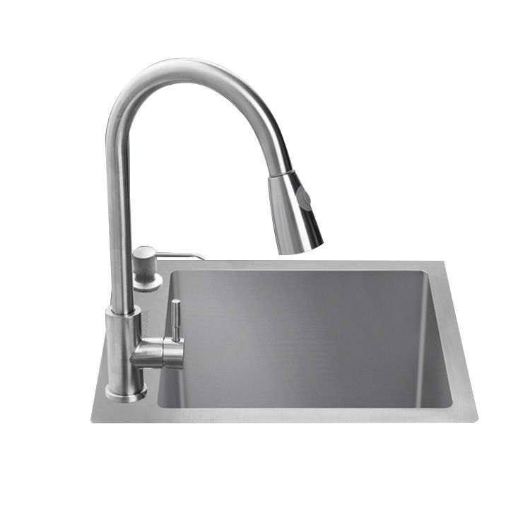 Contemporary Style Kitchen Sink Stainless Steel Rectangle Kitchen Sink Clearhalo 'Home Improvement' 'home_improvement' 'home_improvement_kitchen_sinks' 'Kitchen Remodel & Kitchen Fixtures' 'Kitchen Sinks & Faucet Components' 'Kitchen Sinks' 'kitchen_sinks' 1200x1200_721c055c-eec8-470a-8295-27388cf3cffd