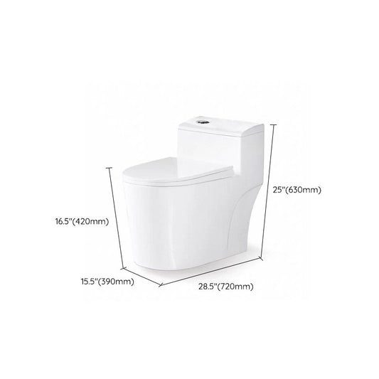 Modern White Flush Toilet Floor Mounted Toilet Bowl with Slow Close Seat for Washroom Clearhalo 'Bathroom Remodel & Bathroom Fixtures' 'Home Improvement' 'home_improvement' 'home_improvement_toilets' 'Toilets & Bidets' 'Toilets' 1200x1200_72348965-42b9-4da7-97fd-1c5c1ffb84f9