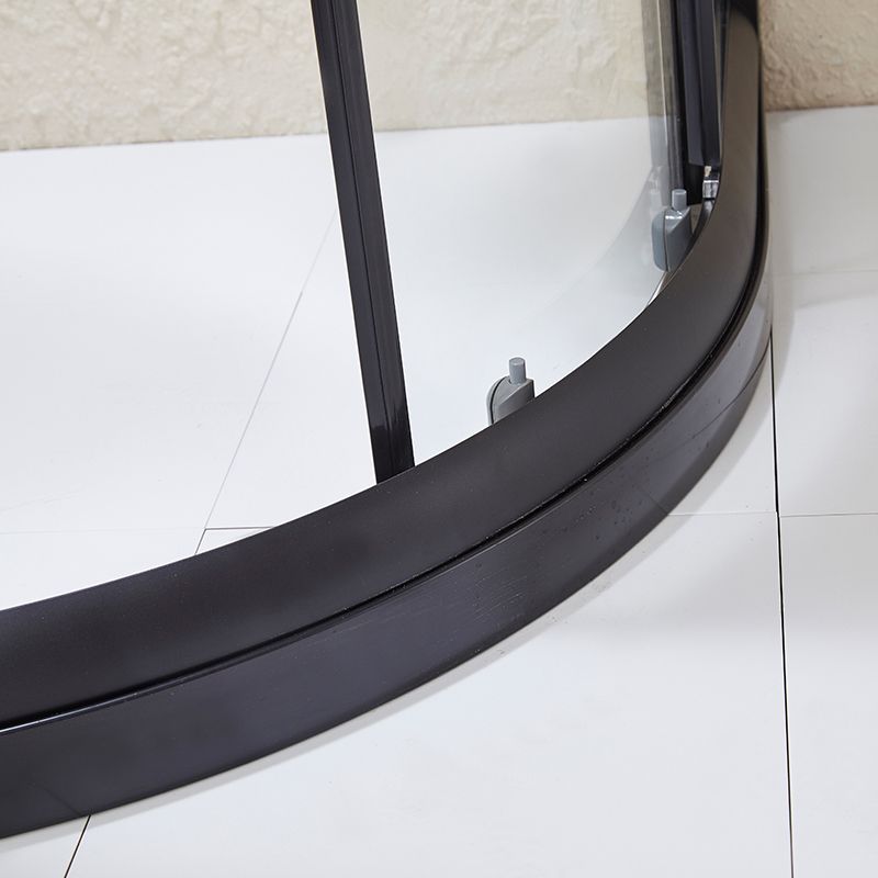 Corner Round Framed Shower Kit Double Sliding Double Sliding Shower Kit Clearhalo 'Bathroom Remodel & Bathroom Fixtures' 'Home Improvement' 'home_improvement' 'home_improvement_shower_stalls_enclosures' 'Shower Stalls & Enclosures' 'shower_stalls_enclosures' 'Showers & Bathtubs' 1200x1200_723c52e7-7d6f-4be6-b07c-9aae1a0058c6