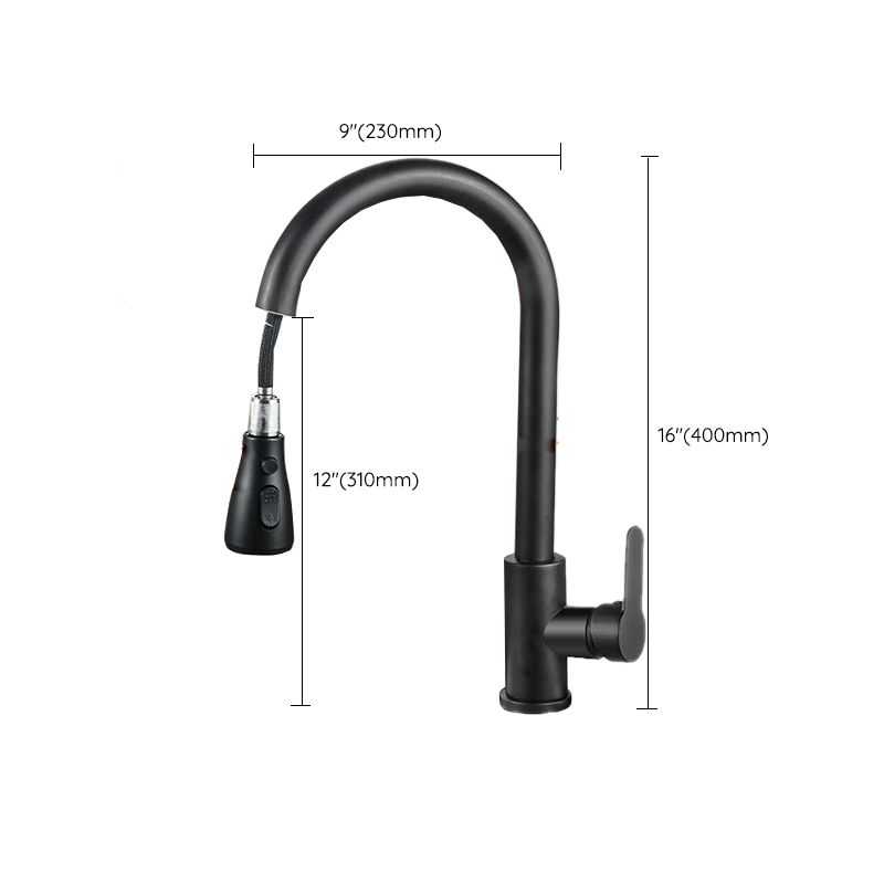 Modern Style Kitchen Faucet 304 Stainless Steel High Arc Pull Down Kitchen Faucet Clearhalo 'Home Improvement' 'home_improvement' 'home_improvement_kitchen_faucets' 'Kitchen Faucets' 'Kitchen Remodel & Kitchen Fixtures' 'Kitchen Sinks & Faucet Components' 'kitchen_faucets' 1200x1200_72411022-b7d9-4d24-be72-c1af5f2cee1f