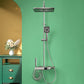 Bathroom Shower System Adjustable Water Flow Wall Mounted Shower Head Combo Clearhalo 'Bathroom Remodel & Bathroom Fixtures' 'Home Improvement' 'home_improvement' 'home_improvement_shower_faucets' 'Shower Faucets & Systems' 'shower_faucets' 'Showers & Bathtubs Plumbing' 'Showers & Bathtubs' 1200x1200_7248bc86-047a-4437-b649-0e678a25a653