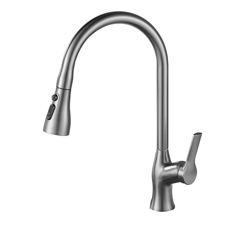 Modern 1-Handle Faucet Copper Pull down with Water Dispenser Standard Kitchen Faucet Clearhalo 'Home Improvement' 'home_improvement' 'home_improvement_kitchen_faucets' 'Kitchen Faucets' 'Kitchen Remodel & Kitchen Fixtures' 'Kitchen Sinks & Faucet Components' 'kitchen_faucets' 1200x1200_724e1f97-23f2-4f7c-85fb-4cc6f27bcf22