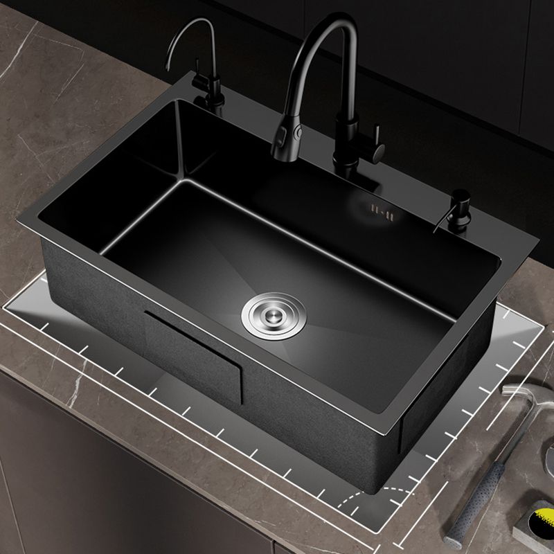 Contemporary Style Sink Set Stainless Steel Friction Resistant Quiet Sink Set for Kitchen Clearhalo 'Home Improvement' 'home_improvement' 'home_improvement_kitchen_sinks' 'Kitchen Remodel & Kitchen Fixtures' 'Kitchen Sinks & Faucet Components' 'Kitchen Sinks' 'kitchen_sinks' 1200x1200_7253ef39-5a72-49e3-b3eb-d044c4a707f6