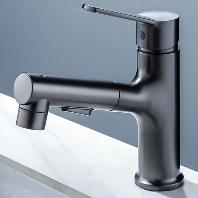 Modern Sink Faucet Solid Color Copper Centerset Lavatory Faucet for Bathroom Clearhalo 'Bathroom Remodel & Bathroom Fixtures' 'Bathroom Sink Faucets' 'Bathroom Sinks & Faucet Components' 'bathroom_sink_faucets' 'Home Improvement' 'home_improvement' 'home_improvement_bathroom_sink_faucets' 1200x1200_7261c1a1-c208-4aea-b82f-f6365fb92ecc