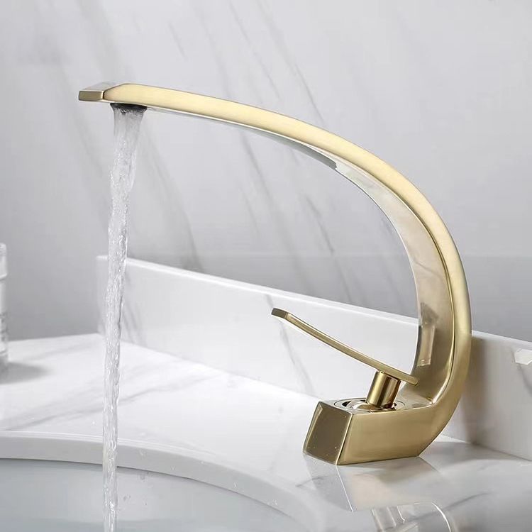 6.7 Inch High Basin Faucet Luxury 1 Hole Vanity Sink Faucet Cubic Bathroom Faucet Clearhalo 'Bathroom Remodel & Bathroom Fixtures' 'Bathroom Sink Faucets' 'Bathroom Sinks & Faucet Components' 'bathroom_sink_faucets' 'Home Improvement' 'home_improvement' 'home_improvement_bathroom_sink_faucets' 1200x1200_7262a14e-9eef-401d-b3f0-f6db83ad1234