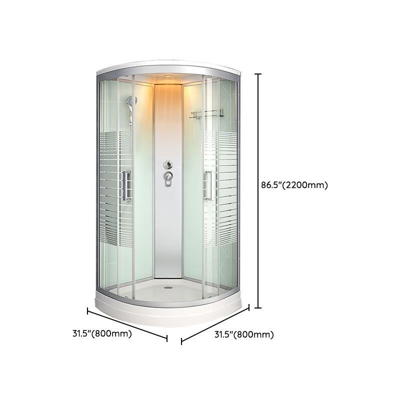 Framed Double Sliding Shower Stall Steam Shower Shower Stall Clearhalo 'Bathroom Remodel & Bathroom Fixtures' 'Home Improvement' 'home_improvement' 'home_improvement_shower_stalls_enclosures' 'Shower Stalls & Enclosures' 'shower_stalls_enclosures' 'Showers & Bathtubs' 1200x1200_726f71df-fa2e-459c-871a-ba39d5cfef6d