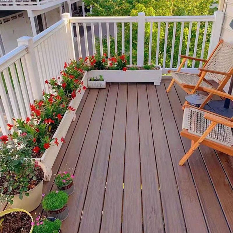 Embossed Nailed Decking Tiles Composite 118" x 5.5" Tile Kit Outdoor Patio Clearhalo 'Home Improvement' 'home_improvement' 'home_improvement_outdoor_deck_tiles_planks' 'Outdoor Deck Tiles & Planks' 'Outdoor Flooring & Tile' 'Outdoor Remodel' 'outdoor_deck_tiles_planks' 1200x1200_72986317-0032-4ea7-822b-ac537e9ce87c