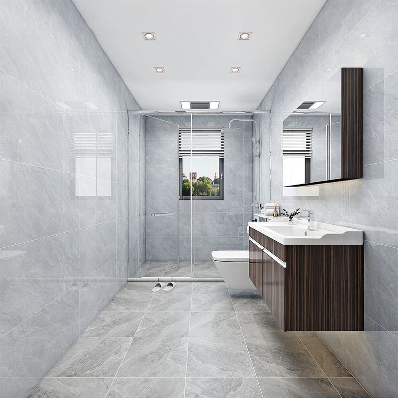 Rectangular Polished Wall & Floor Tile Mixed Material Marble Appearance Tile Clearhalo 'Floor Tiles & Wall Tiles' 'floor_tiles_wall_tiles' 'Flooring 'Home Improvement' 'home_improvement' 'home_improvement_floor_tiles_wall_tiles' Walls and Ceiling' 1200x1200_7298ac01-f552-4fa2-b147-32c0d78fa463