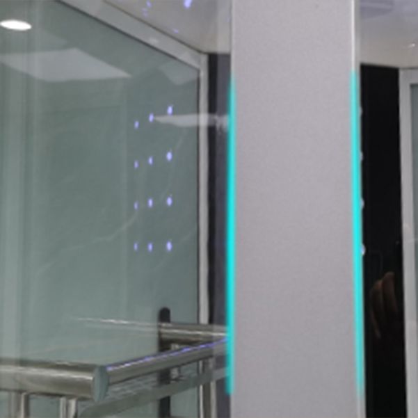 Round Easy Clean Glass Shower Stall Silver Door Handles Shower Stall Clearhalo 'Bathroom Remodel & Bathroom Fixtures' 'Home Improvement' 'home_improvement' 'home_improvement_shower_stalls_enclosures' 'Shower Stalls & Enclosures' 'shower_stalls_enclosures' 'Showers & Bathtubs' 1200x1200_72a7caa4-bc81-4ac1-98fa-b5d631f70194