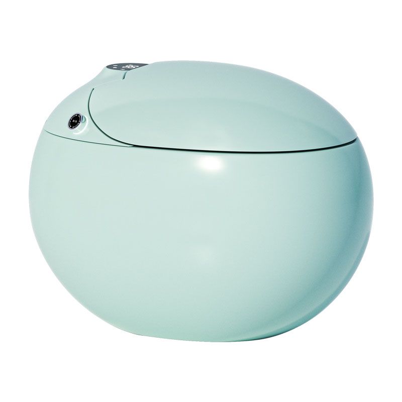 Round Floor Mount Bidet in Green Stain Resistant Deodorizing Smart Toilet Clearhalo 'Bathroom Remodel & Bathroom Fixtures' 'Bidets' 'Home Improvement' 'home_improvement' 'home_improvement_bidets' 'Toilets & Bidets' 1200x1200_72a80aa4-bd0b-4b4a-8b7c-ea43cc12d6e6